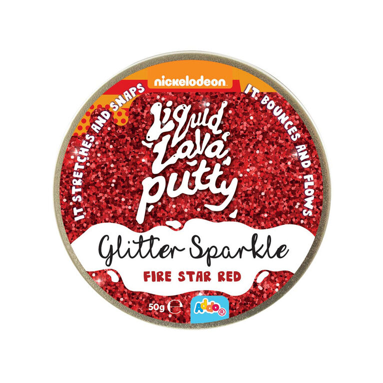 Nickelodeon Liquid Lava Putty Glitter Fire Star Red R Exclusive