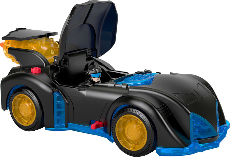 Imaginext DC Super Friends Shake & Spin Batmobile and Batman Figure Set, 4 Pieces