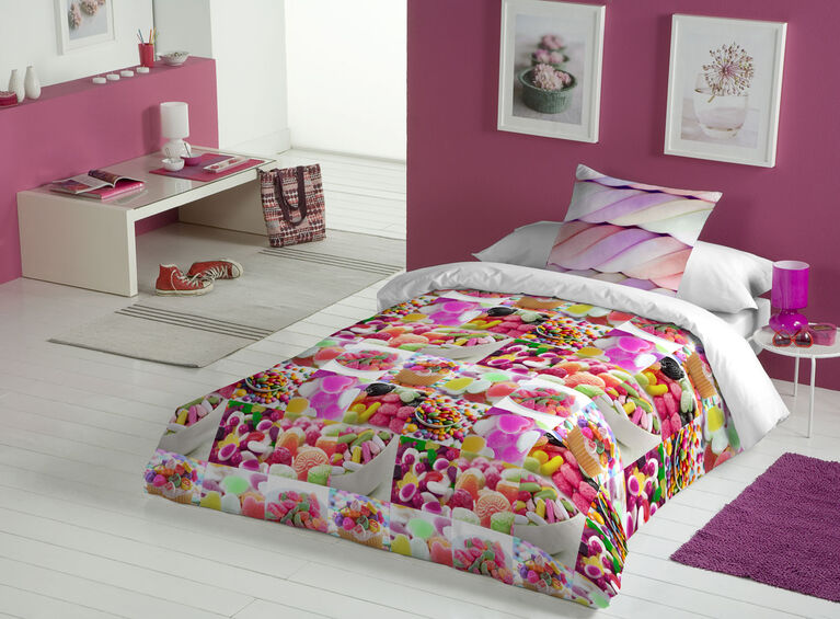 Gouchee Design Sweets Digital Print Twin Duvet Cover Set Toys