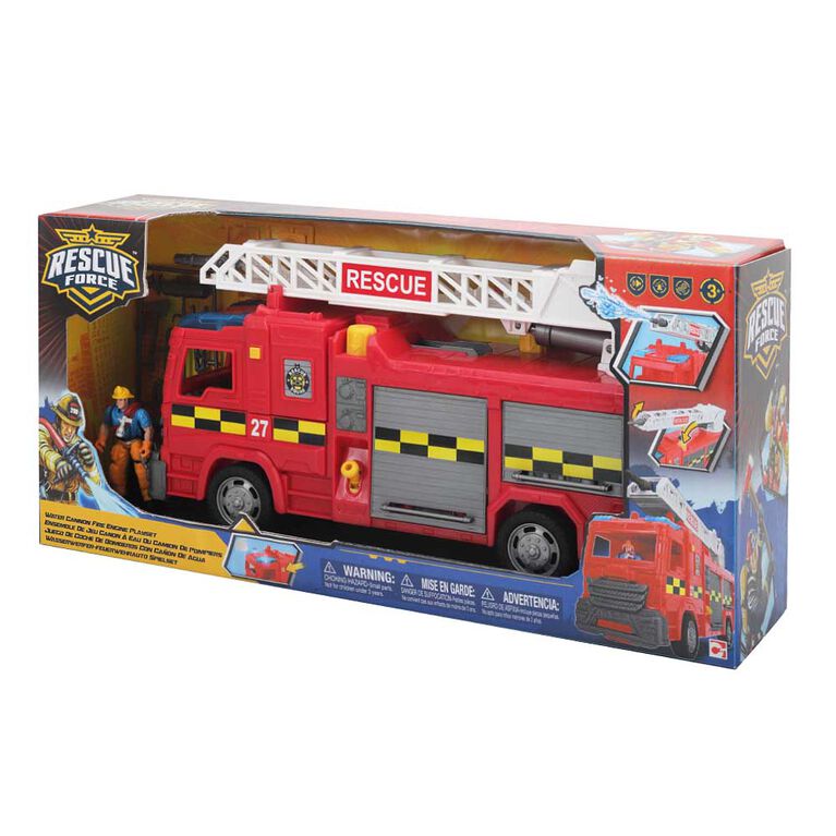Jouets de camion de pompiers pour enfants, véhicule de sauvetage en  incendie, jouet de locomotives avec marqueur, ligne de marquage suivant les