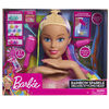 Tête de Coiffure De Luxe Barbie Arc-En-Ciel - Cheveux Blonds - Notre exclusivité