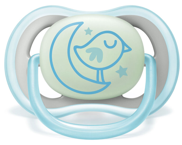 Philips Avent Ultra Air Nighttime Pacifier, 6-18 months, various colors, 2 pack