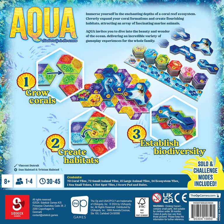 USAopoly AQUA Board Game - English Edition