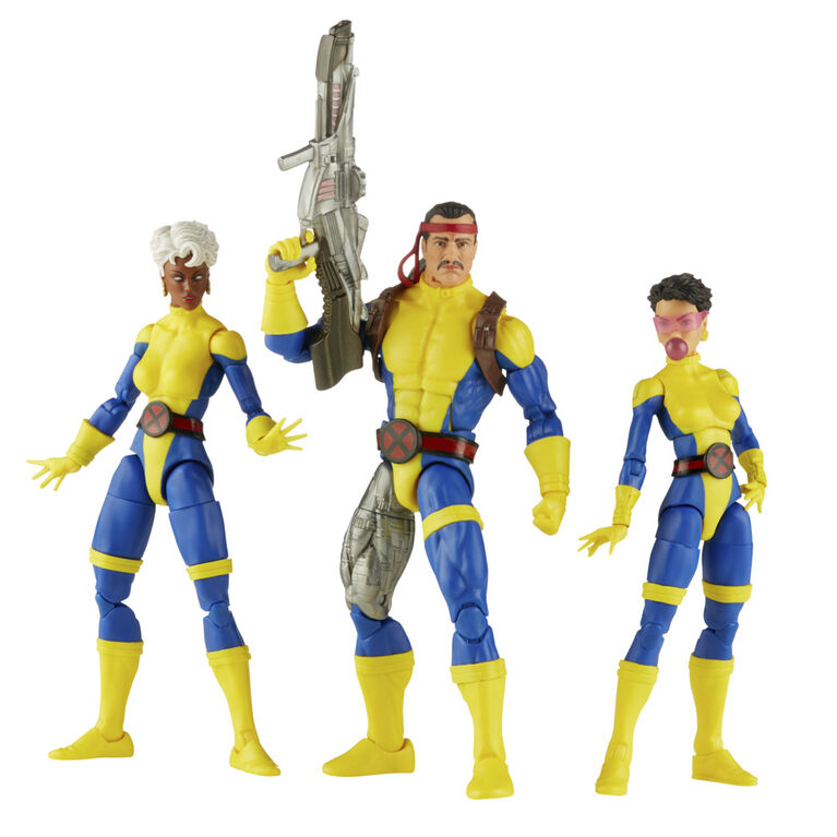 Hasbro Marvel Legends Series: Marvel's Forge, Storm, and Jubilee X-Men 60th Anniversary Marvel Action Figure Set, 6 inch action figures