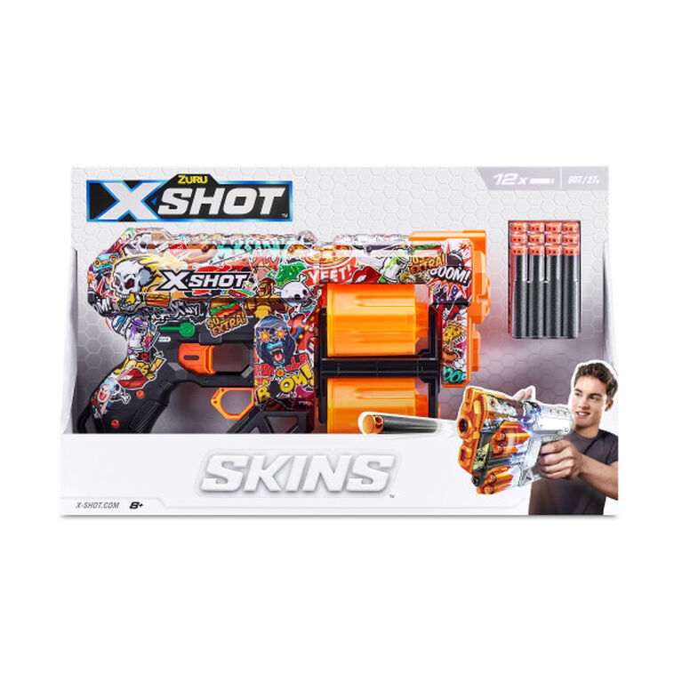 X-Shot Skins Dread Dart Blaster - Croquis (12 fléchettes) par ZURU