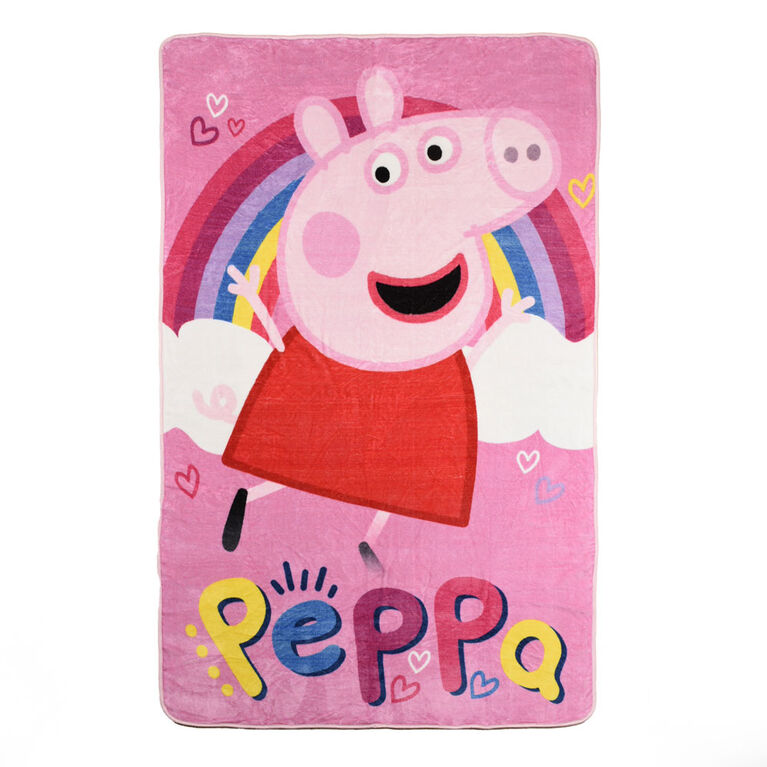 Couverture Surdimensionnée Polaire Peppa Pig pour Enfants (60 "x90")