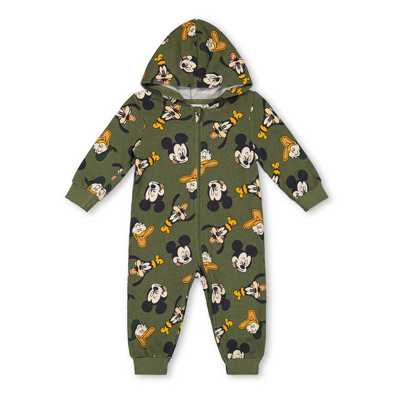 Mickey Mouse Coverall Green 12/18M