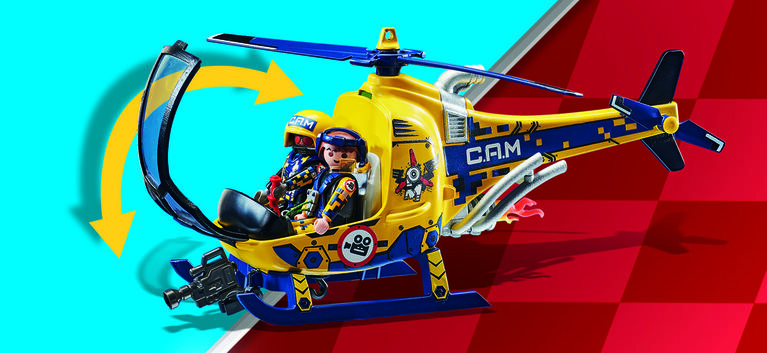 Playmobil - 70833 - Air Stuntshow - Air Stuntshow Hélicoptère éq. tournage