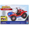Marvel Spider-Man Spider-Mobile 6-Inch-Scale Vehicle with Miles Morales Action Figure
