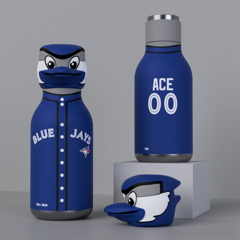 3D Stainless Steel 16 ounce NHL Toronto Blue Jays mascot bottle
