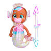 Cry Babies Tiny Cuddles Mermaids Adella - 9" Baby Doll | Metallic Pajamas with Mermaid Tail