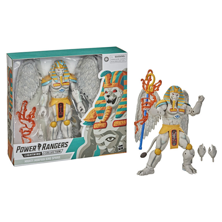 Power Rangers Lightning Monsters Mighty Morphin, figurine de King Sphinx