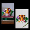 LEGO Art La Collection de la Faune - Le Tigre, Cadeau de Pendaison de Crémaillère pour une Nouvelle Maison, Idée de Décoration Florale 31217