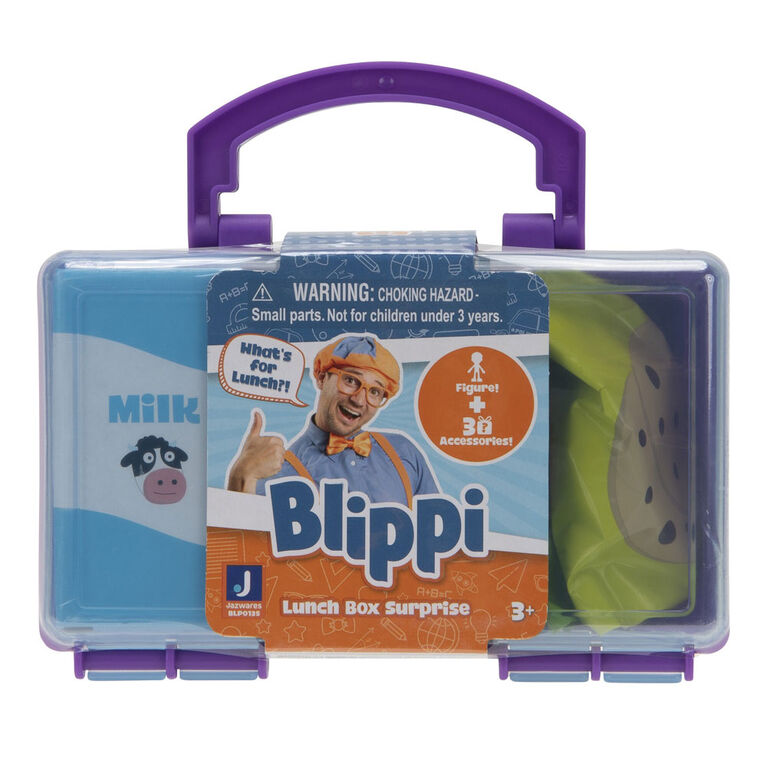 Blippi - Bo&icirc;te &agrave; lunch avec figurines myst&egrave;res de luxe de 7,6 cm - th&egrave;me d'artiste