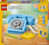 LEGO Creator 3 in 1 Retro Telephone Kids Toy - Home Decor & Building Toy for Girls & Boys 8+ - 31174
