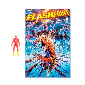 McFarlane Toys DC Direct 3" Figure avec Comic Vague 2 - The Flash (Flashpoint)