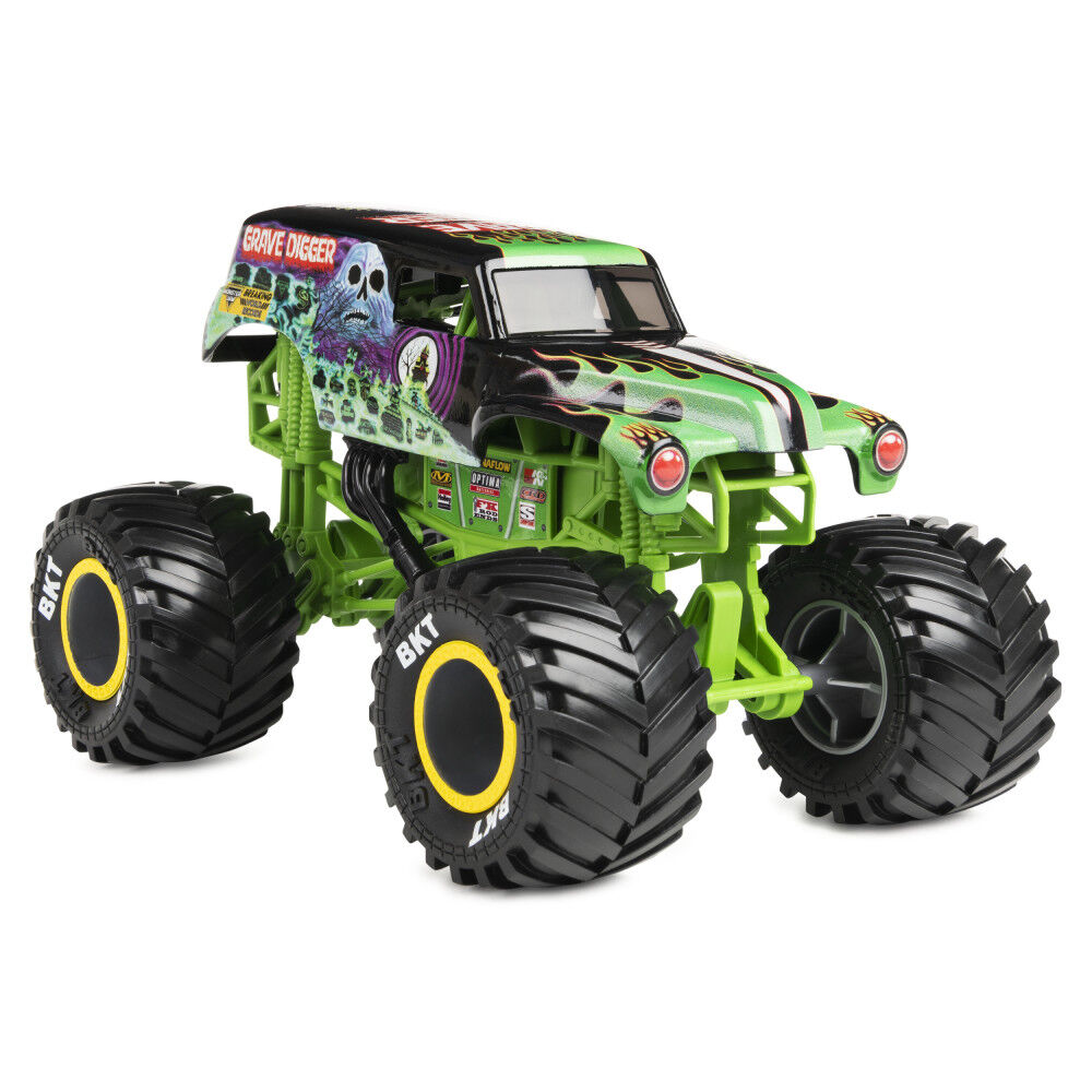 Monster Jam, Official Grave Digger Breaking World Records Die-Cast Monster Truck, 1:24 Scale