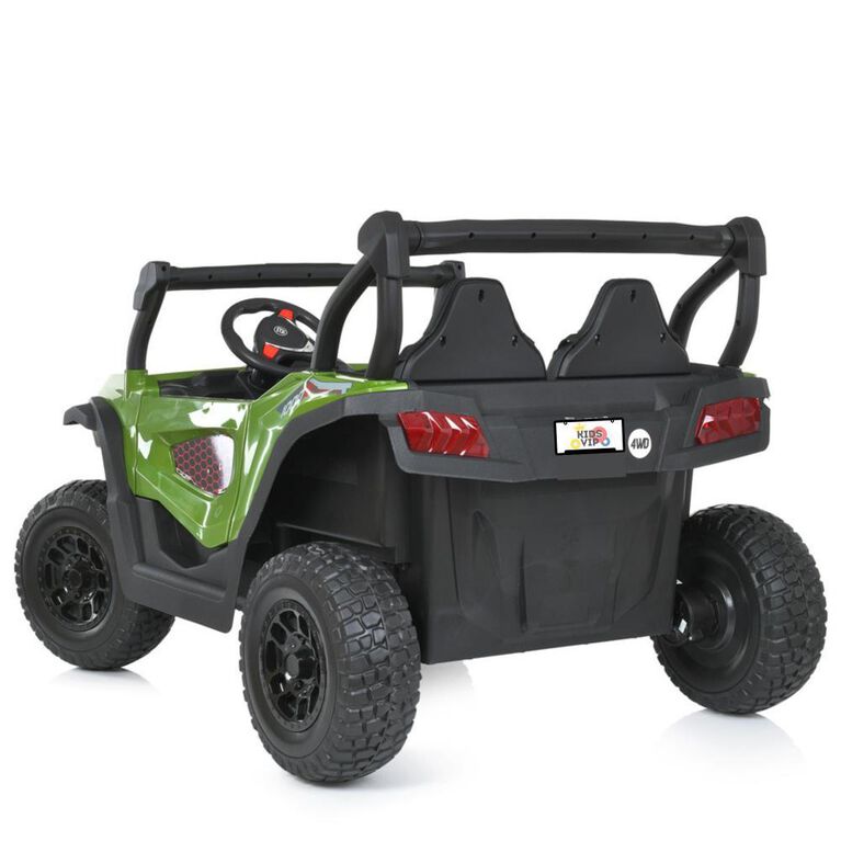 KIDSVIP 2-Seater 24V Adventure Buggy Kids' 4X4 Ride-On UTV w/ RC - Green