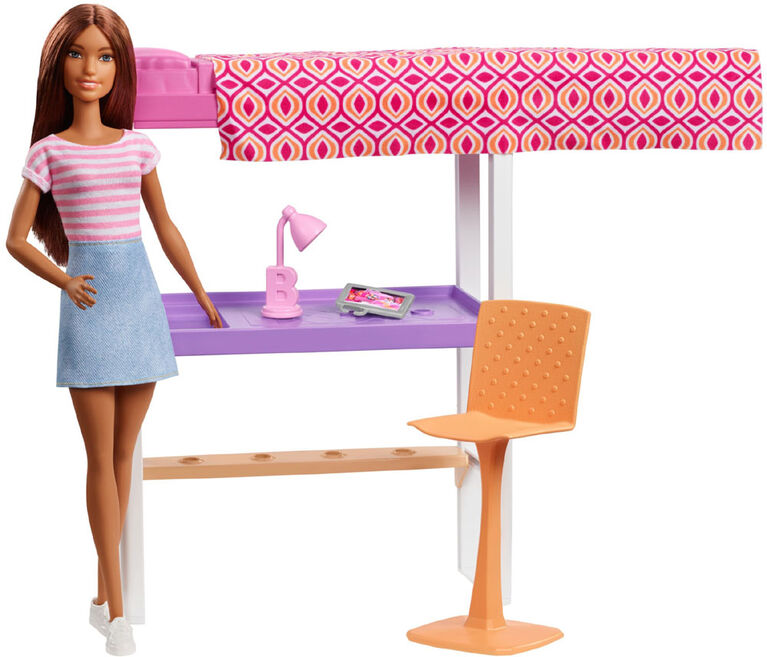 Barbie Doll & Loft Bed Set Toys R Us Canada