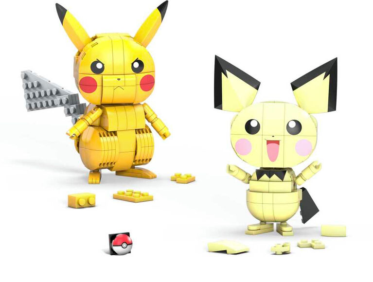 Mega Construx Pokémon Build and Show Pikachu Evolution Trio