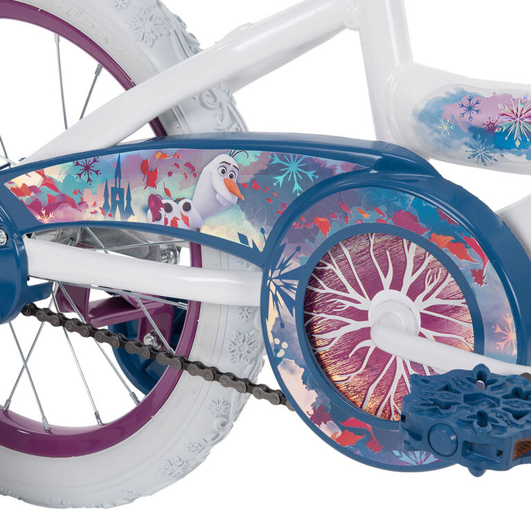 Disney Frozen 2 Vélo filles 12 pouces 3-5 ans Vélo enfant facile à monter +  roues