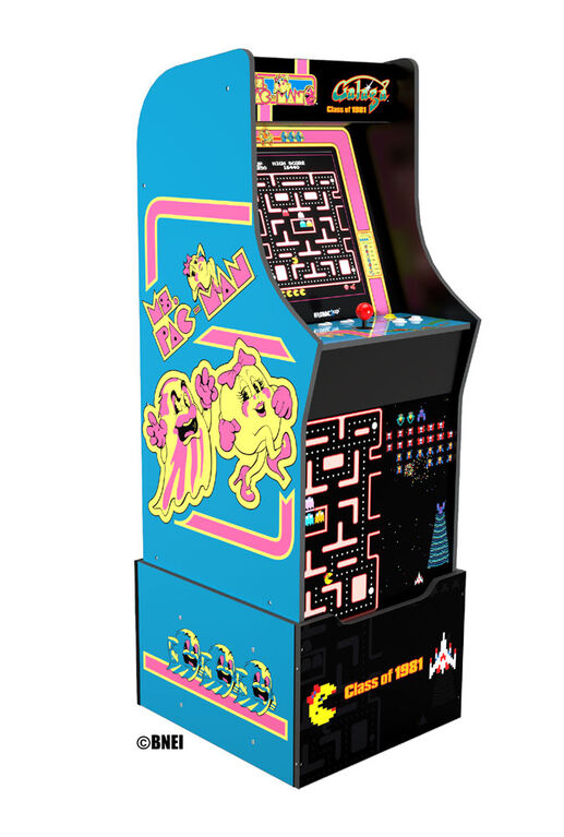 1Up Ms. Pac Man Galaga Split Classe De 81''