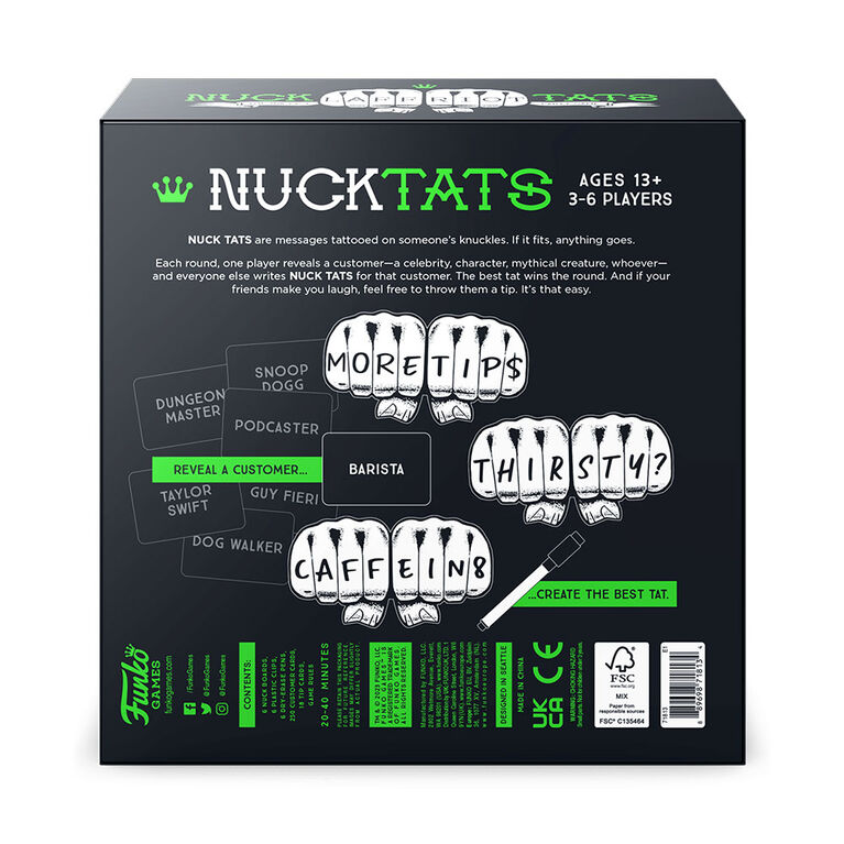 Funko Games Nuck Tats Board Game - English Edition