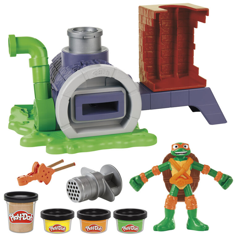 Play-Doh Les Tortues Ninja Four lance-pizza, coffret de pâte à modeler