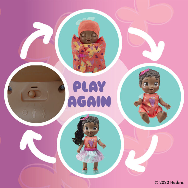 Baby Alive Baby Grows Up (Sweet) - Sweet Blossom or Lovely Rosie, Growing and Talking Baby Doll