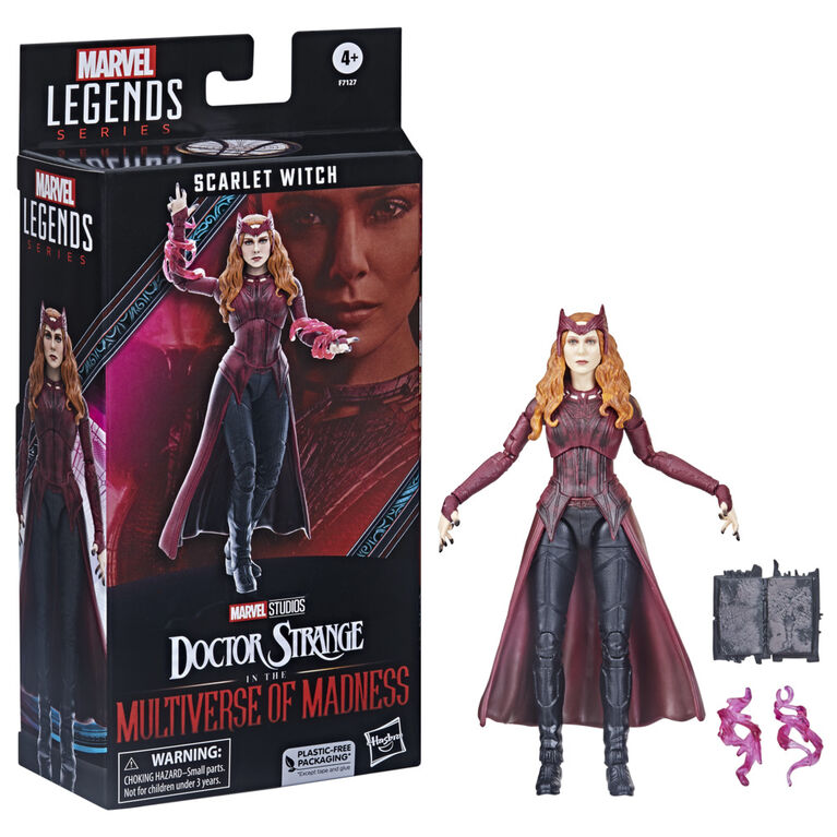 Marvel Legends Series Scarlet Witch, Doctor Strange in the Multiverse of Madness 6-Inch Action Figures - R Exclusive