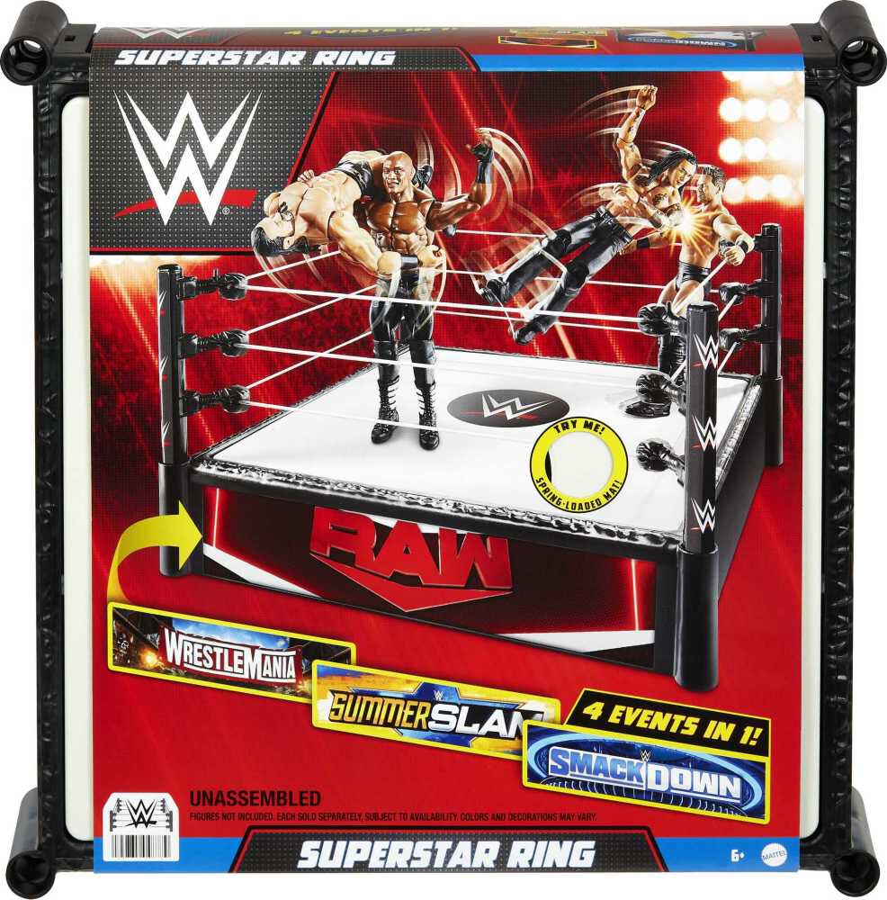 Wwe toy outlet ring set