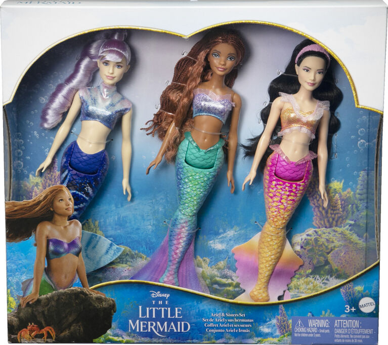 Disney - La Petite Sirène - Coffret de 3 poupées - Ariel et ses soeurs