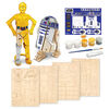 Wood WorX - Duo de modèles à assembler C-3PO et R2-D2 de Star Wars
