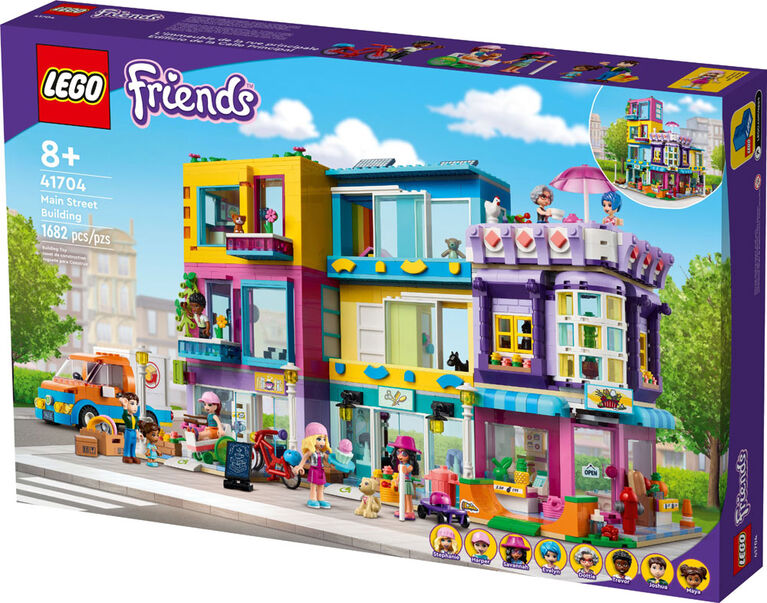 LEGO Friends L'immeuble de la rue principale 41704 Ensemble de construction (1 682 pièces)