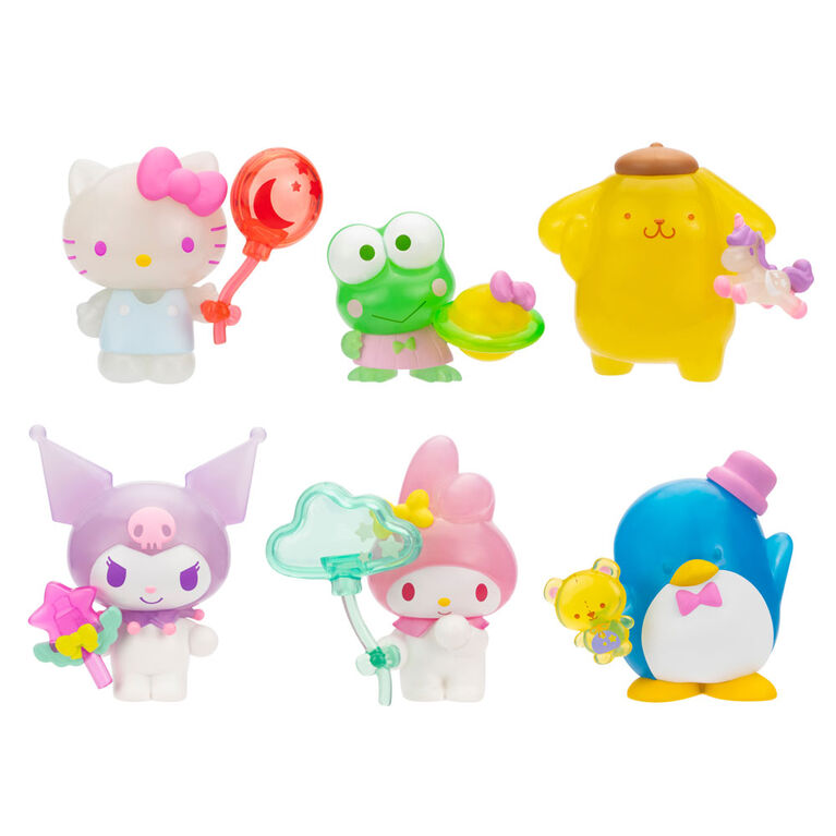 Paquet de 6 figurines Hello Kitty 2" - Pays des Rêves