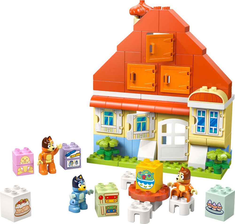 LEGO DUPLO Bluey: Bluey's Family House with Memory Game - Toddler Toy For Kids Ages 3+ - 10459