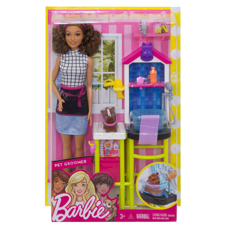 Barbie Pet Groomer Doll Playset