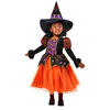 Orange Spider Witch Costume Size Extra Small (2-4)