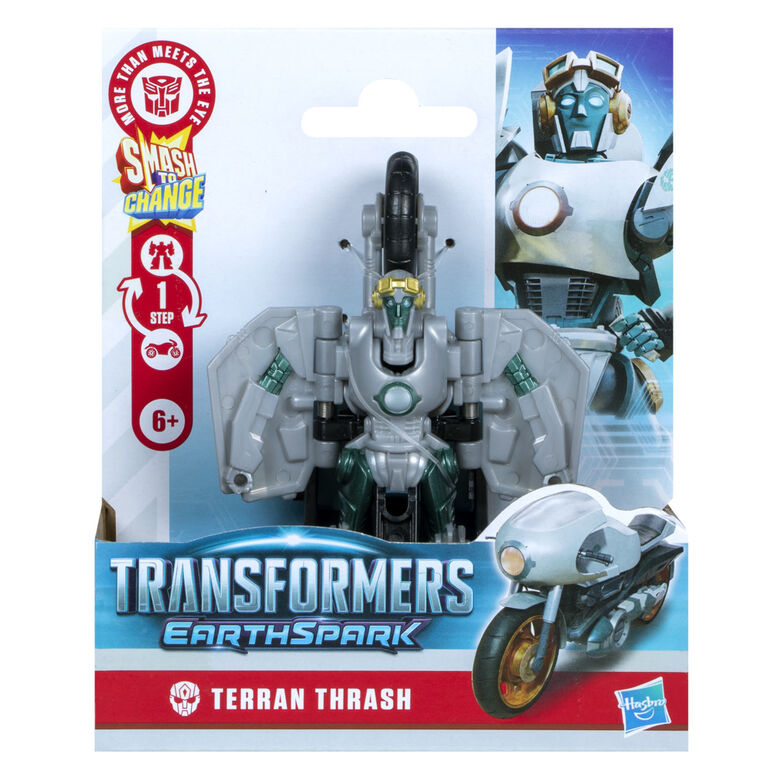 Transformers Earthspark Smash Changers 1 &eacute;tape, figurine Terran Thrash