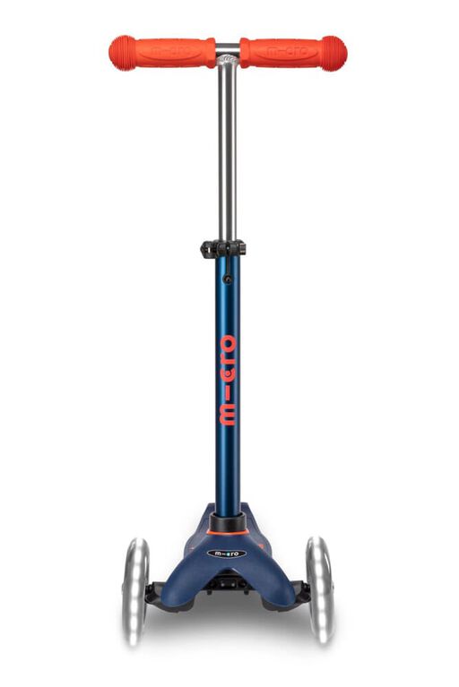 Trottinette Micro Mini Deluxe Led/Bleu Marine - Édition anglaise