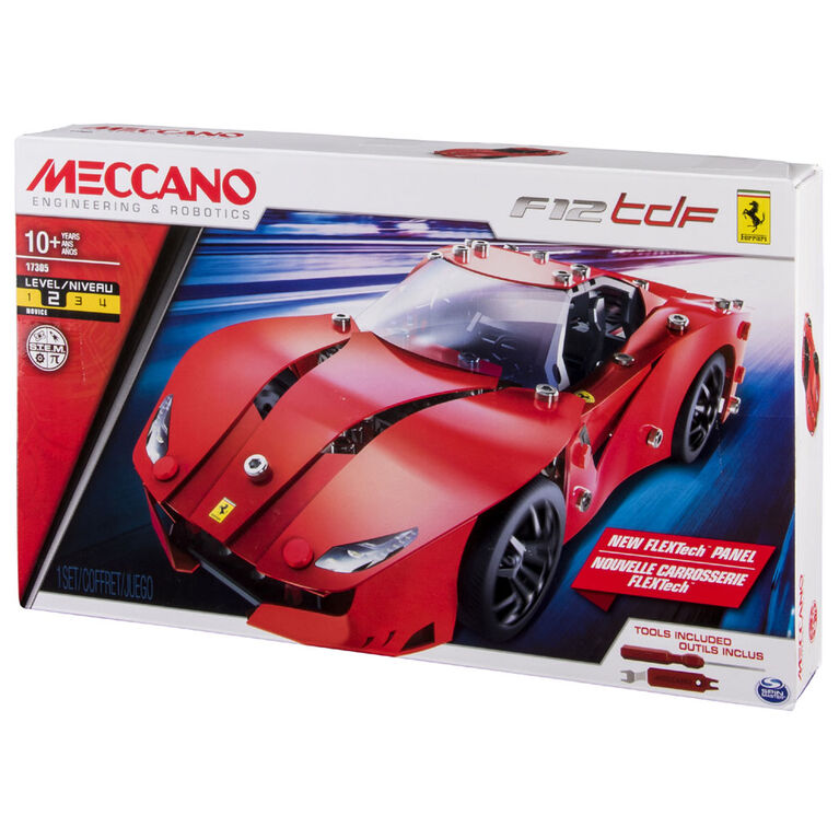 Meccano-Erector - Ferrari F12tdf  Building Set with Poseable Steering