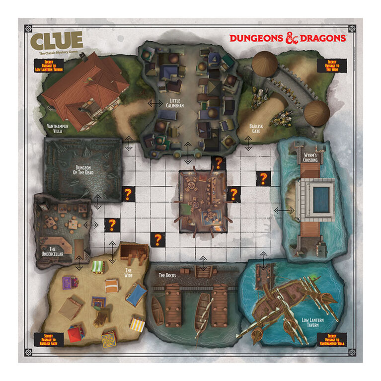 CLUE: Dungeons & Dragons Board Game - English Edition