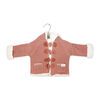 Rock a Bye Baby True Knit Cardigan With Sherpa Lining: Pink 3-6M