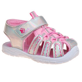 Toddler Pink/Silver Sandal Size 9