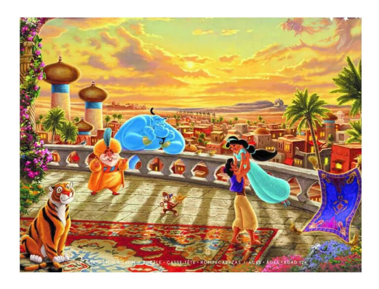 Ceaco Thomas Kinkade Disney 750-Piece Puzzle Jasmine Desert - English Edition