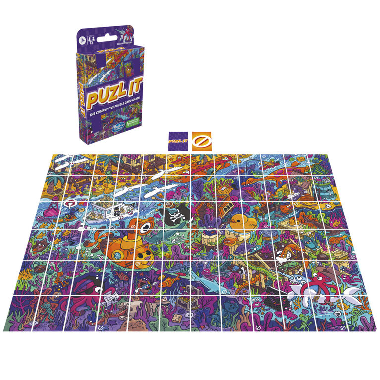 Puzl It Game: Aqua Adventure, The Competitive Puzzle Card Game, Family Games for 2-6 Players, Card Games, Kids Games