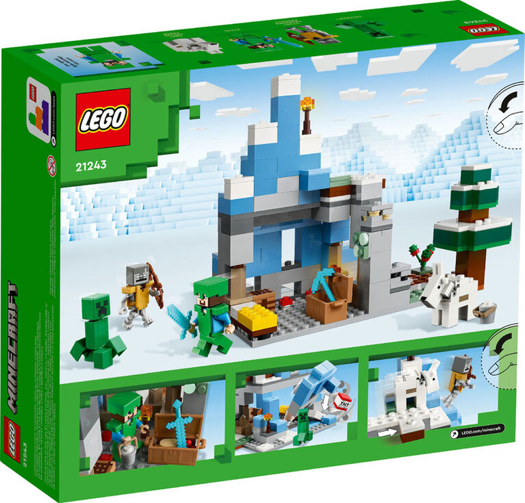 LEGO Minecraft The Frozen Peaks 21243 Building Toy Set (304 Pieces)