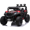 KidsVip 12V Kids and Toddlers Junior Sport Utility Ride On Buggy/UTV w/Remote Control - Red - English Edition