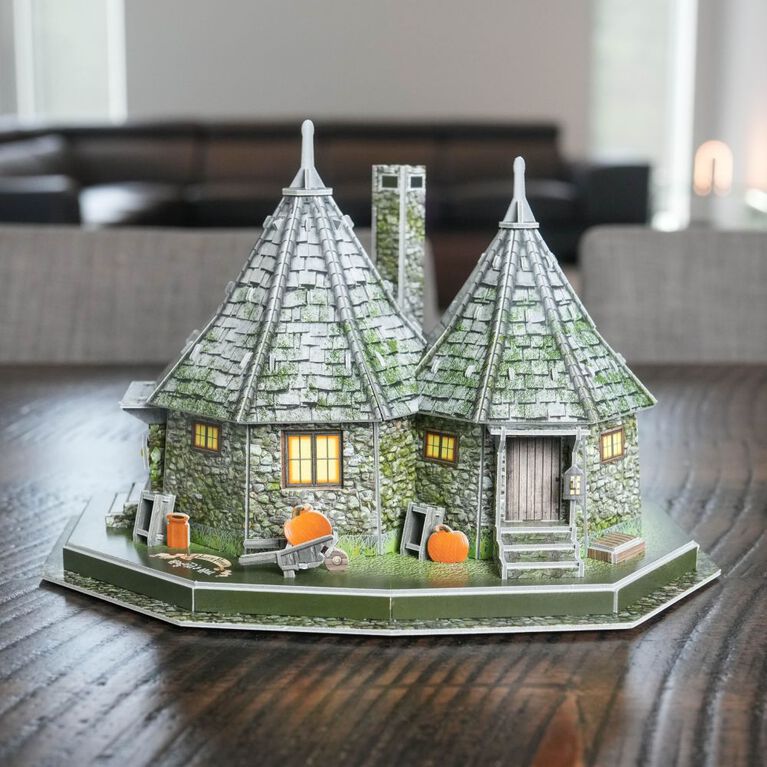 4D Build, Harry Potter, Cabane de Hagrid, Puzzle 3D en papier, 101 pièces