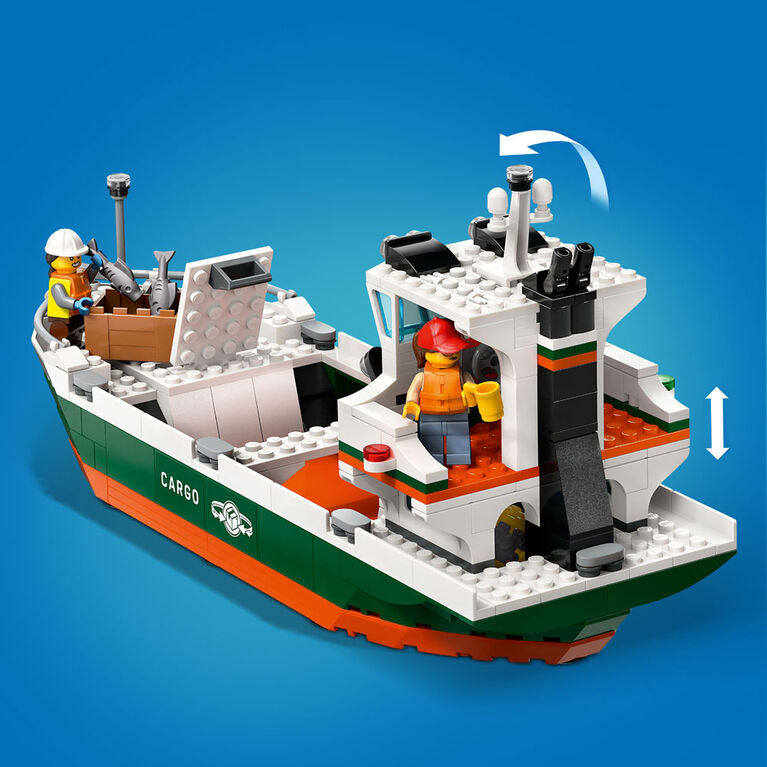 LEGO City Seaside Harbor with Cargo Ship Toy Building Set, 60422